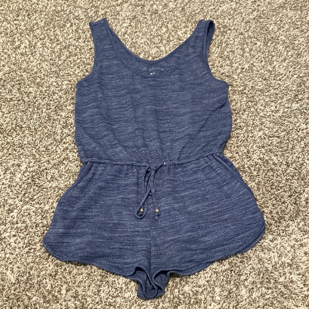 Live Love Dream Heather Blue Romper